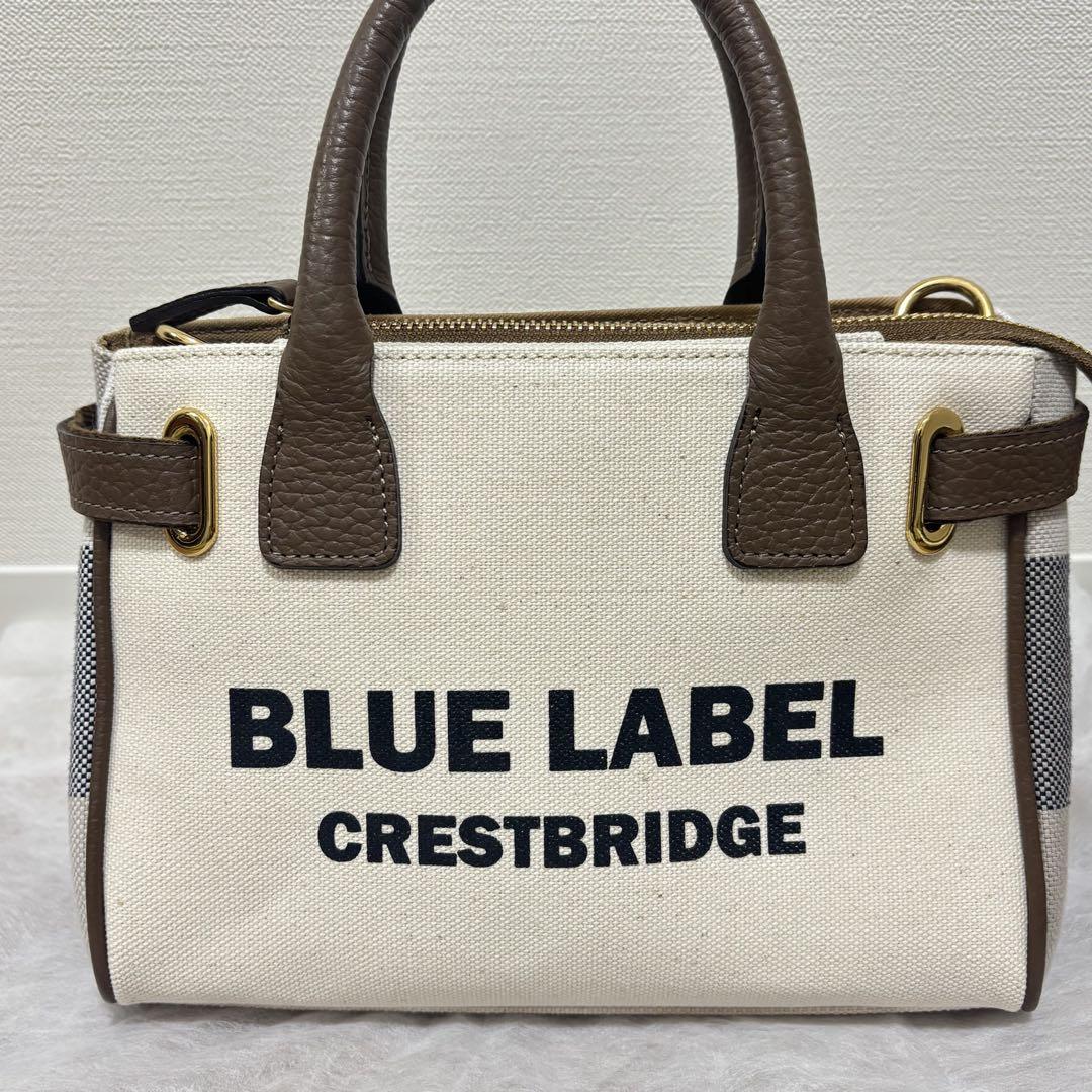 ブルーレーベル ロゴプリントハトメミニトート BLUE LABEL
