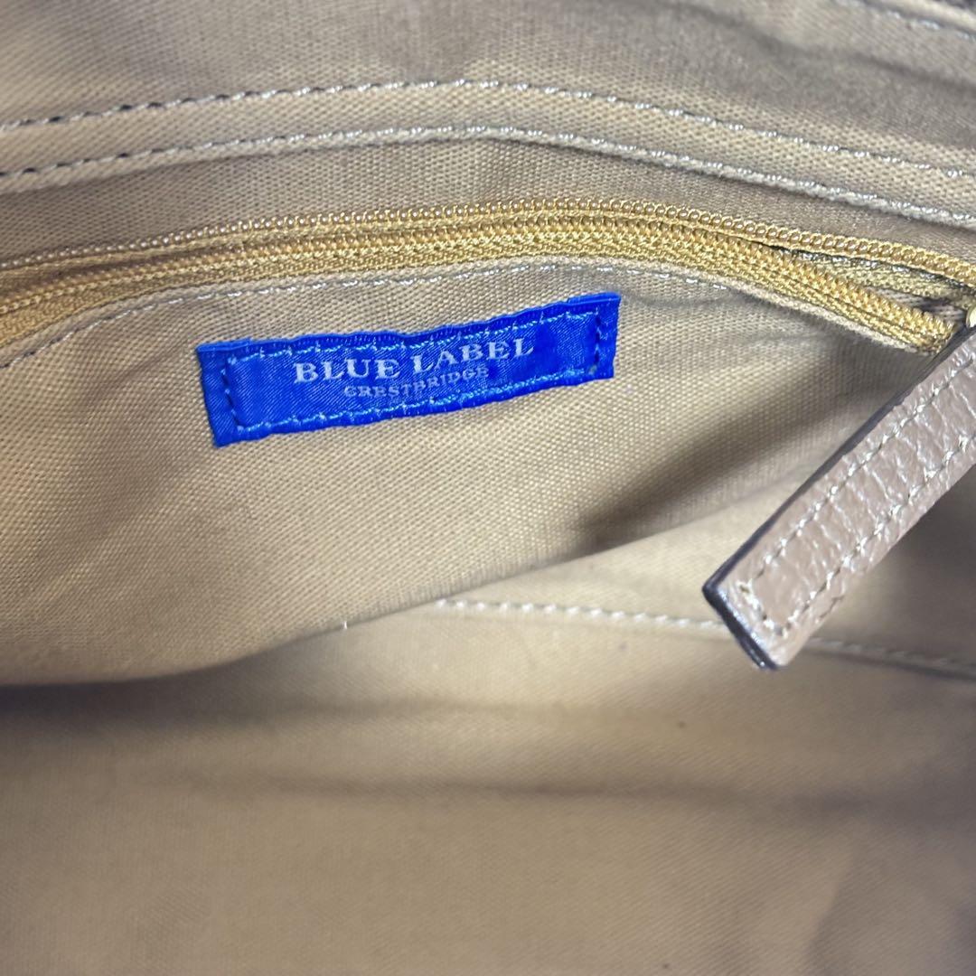 ブルーレーベル ロゴプリントハトメミニトート BLUE LABEL