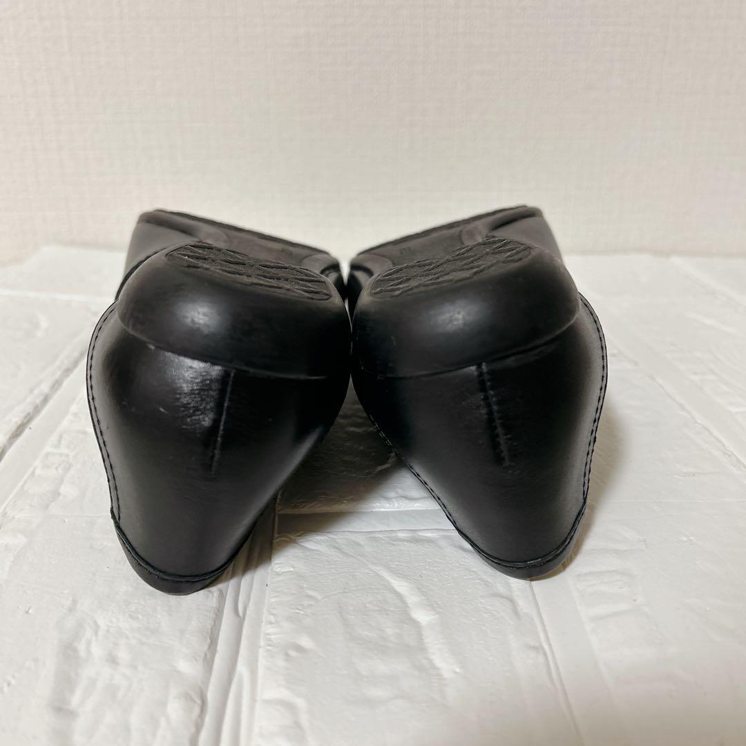 ✨未使用級【R. REGAL】（23.5）本革　バレエシューズ　ブラック　現行