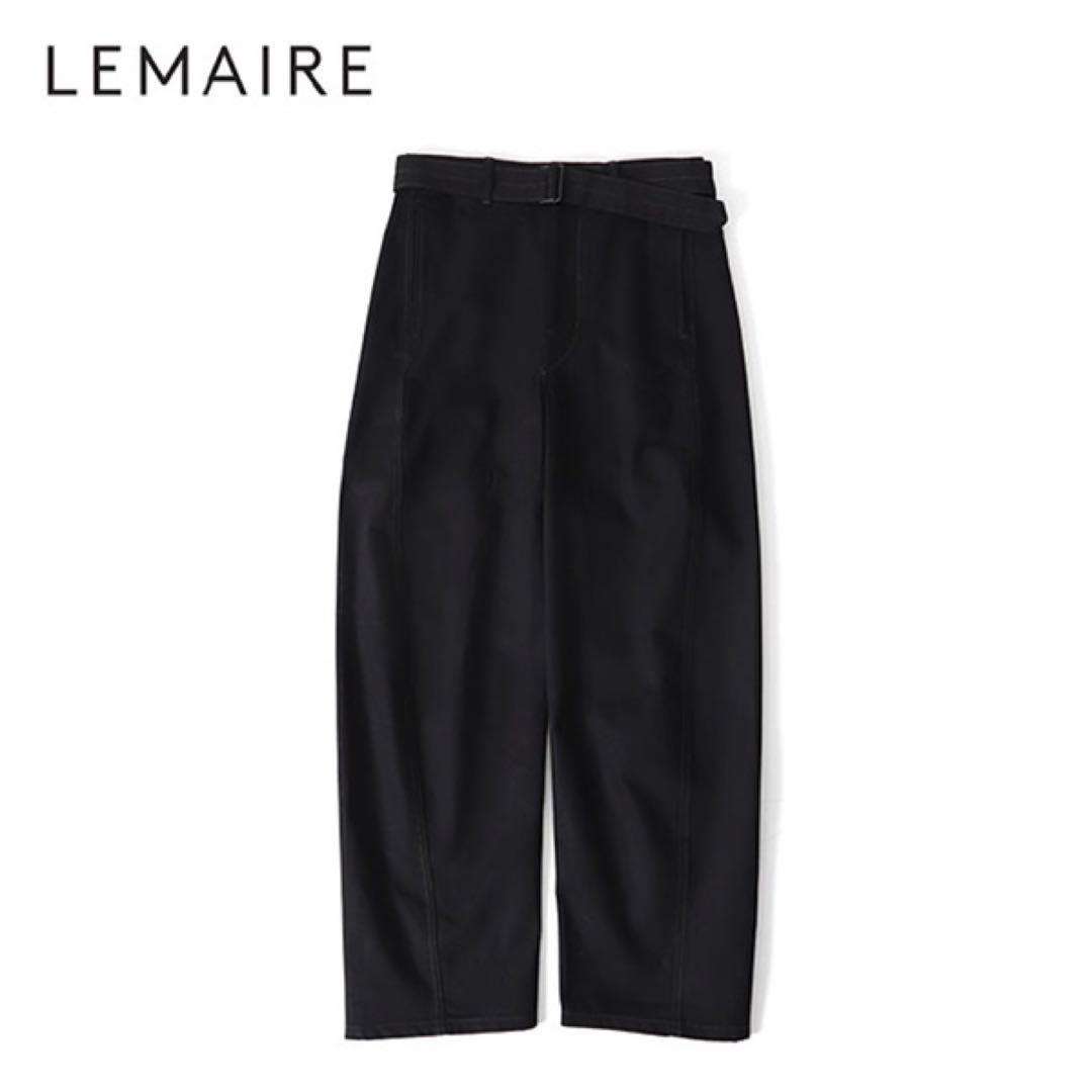 s*e様 LEMAIRE 24AWルメール ブラックデニム ツイスト ベルテッド