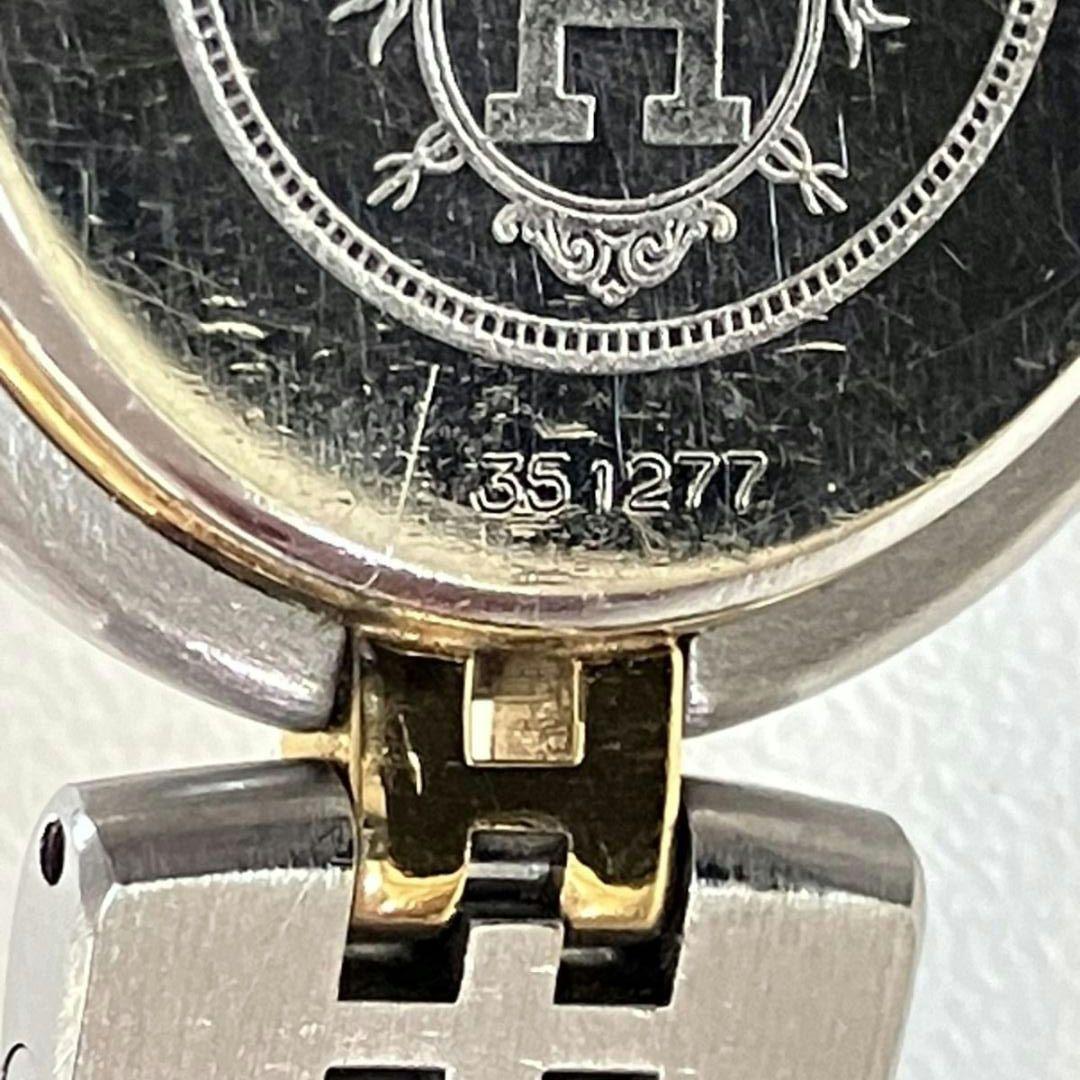 正規稼働】HERMES クリッパー QZ デイト レディース 腕時計 余