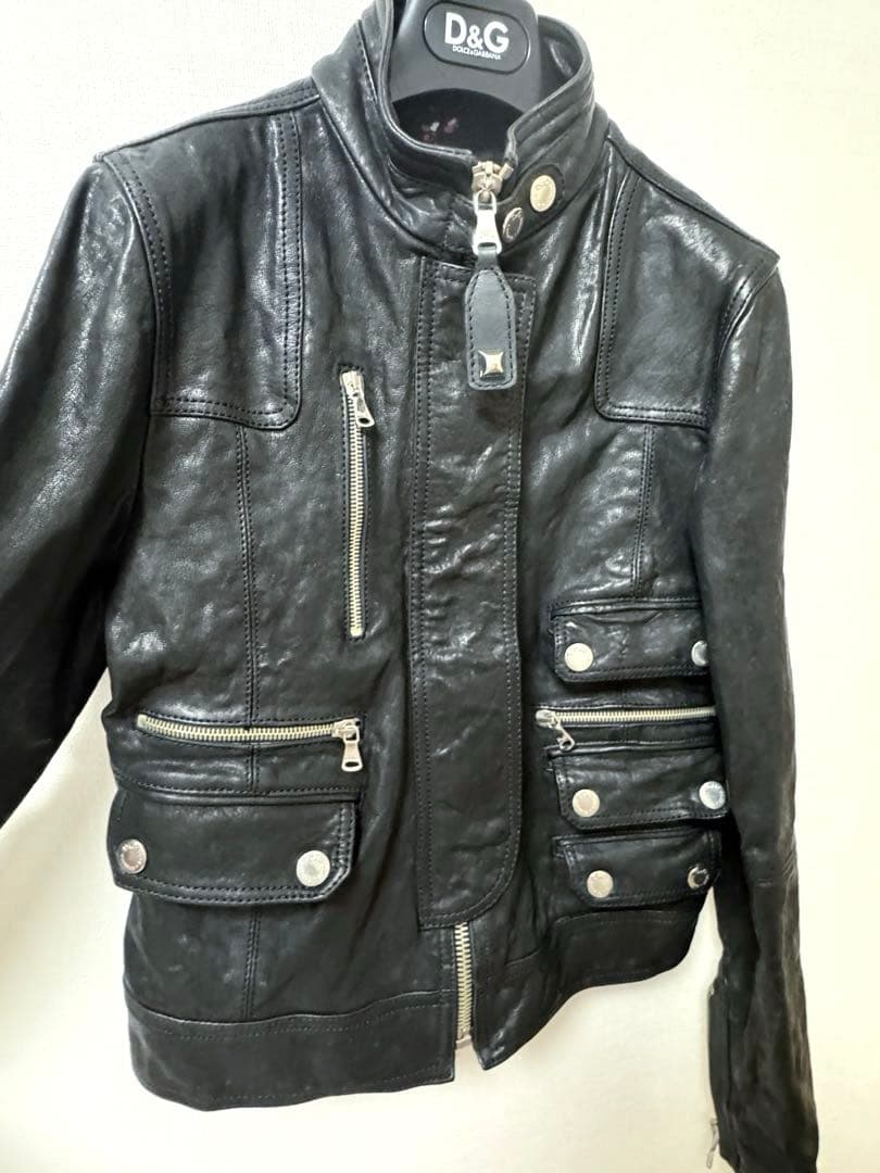 激安！希少！Dolce & Gabbana ドルチェ＆ガッバーナレザージャケット