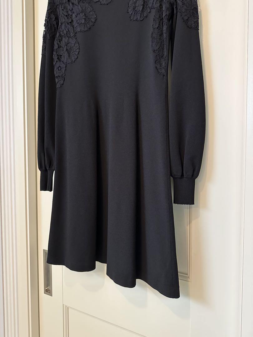 VALENTINO レースワンピース VALENTINO ビスコースジャージレースワンピース