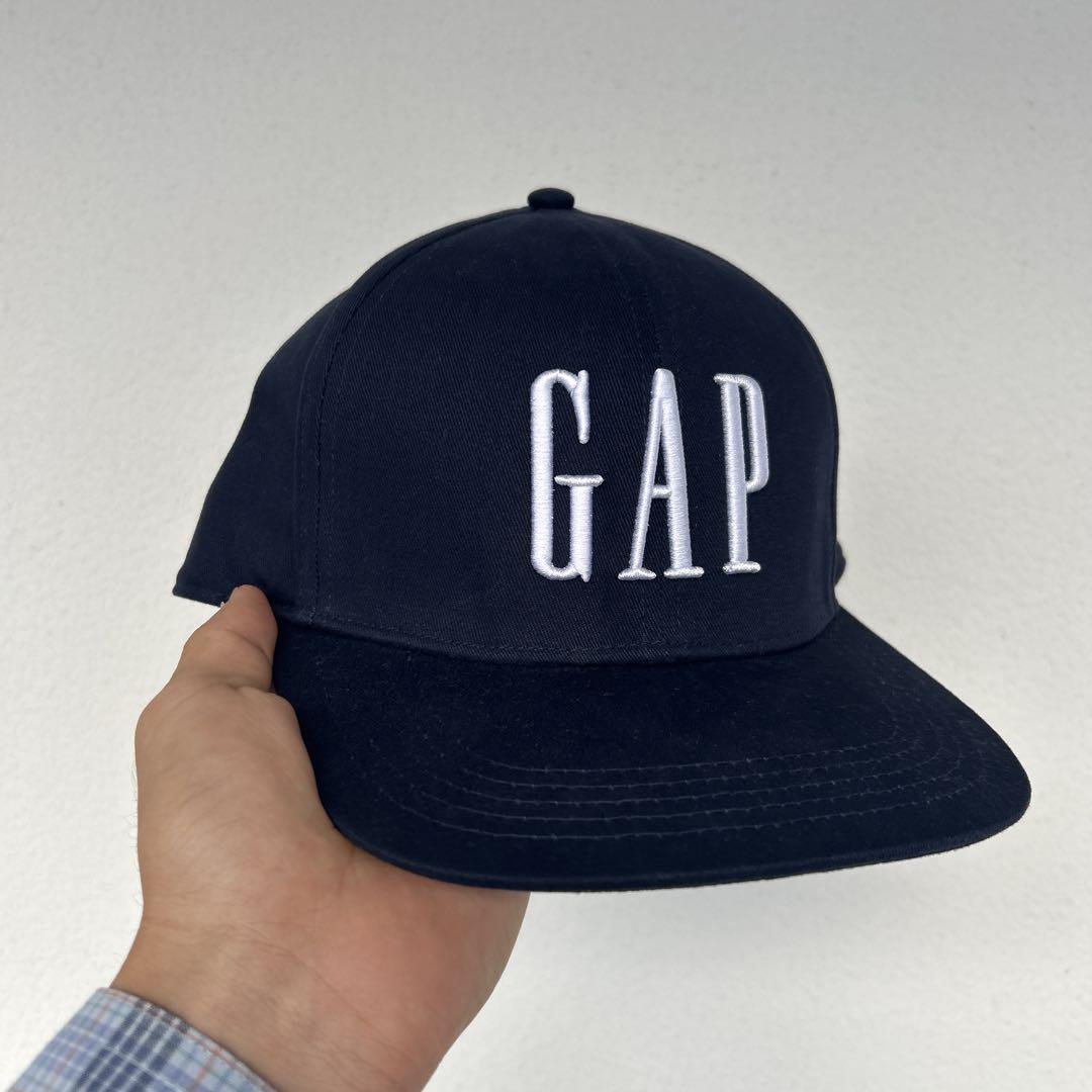 00s Old GAP ネイビー ベースボールキャップ スナップバック
