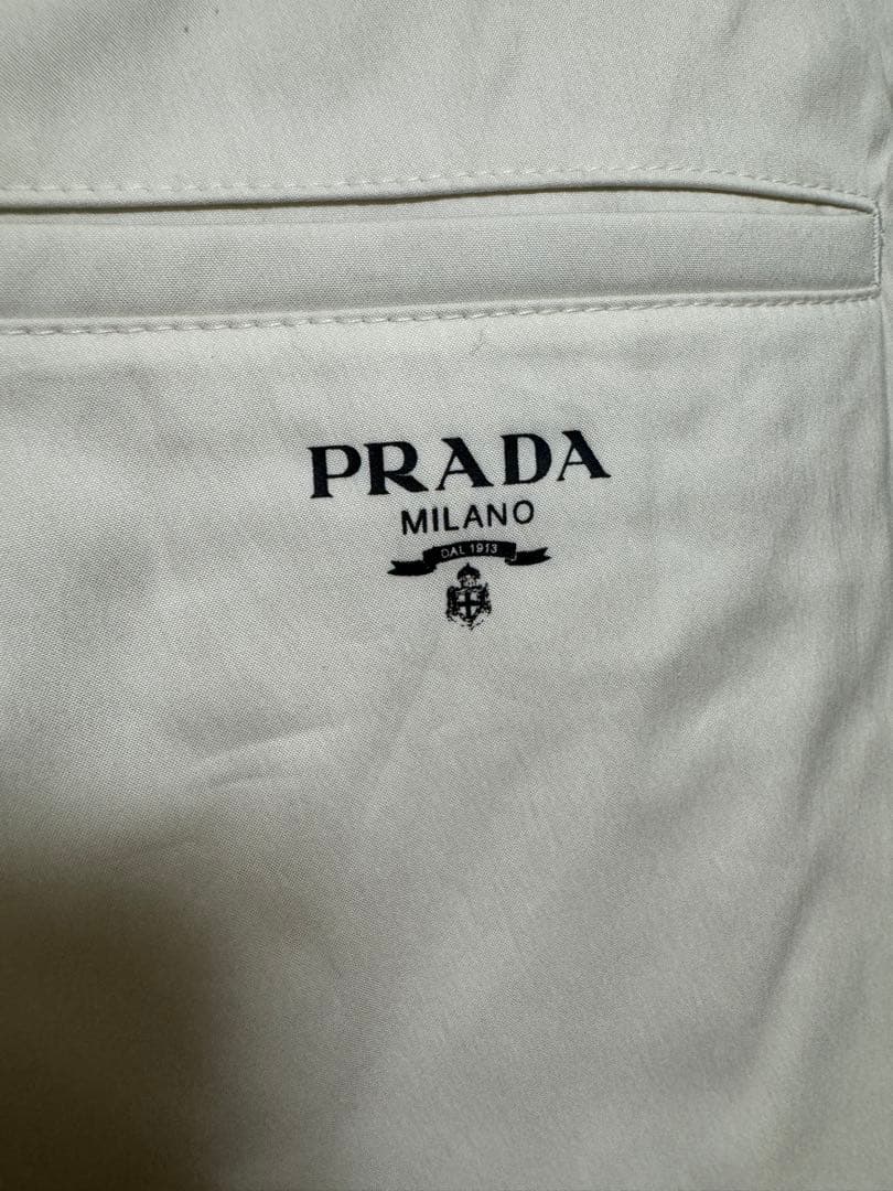 新品未使用 PRADA ポプリンストレッチバミューダショーツ M