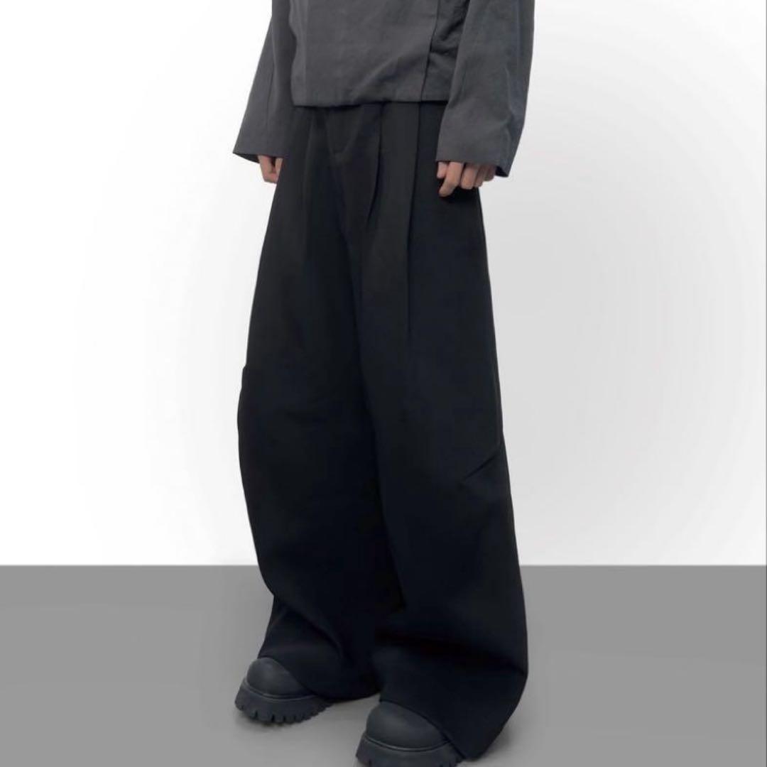 BAOVICTO Pleated Wide-leg Pants変形ワイドパンツ BAOVICTO Pleated Wide-leg Pants 変形ワイドパンツ パンツ