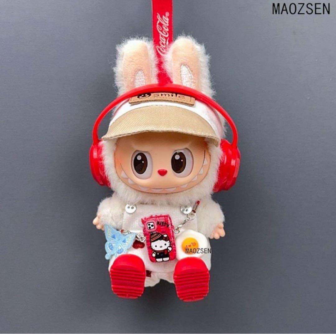 labubu ラブブ ぬいぐるみ着 17cm着せ替え服 可愛い 5点セット