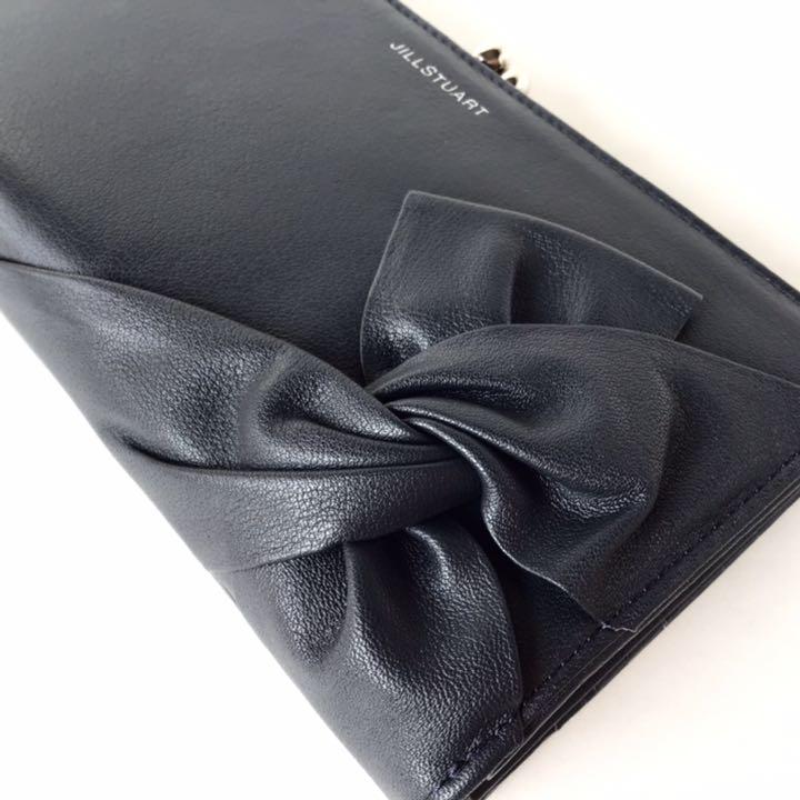 JILLSTUART スパイラル 口金付き 長財布 がま口 ネイビー 紺 新品 ...