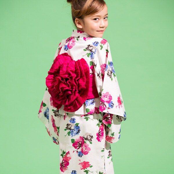 ケイトスペード　ブルーミングフラワー浴衣　130 kate spade new york kids（ケイトスペードニューヨーク）の