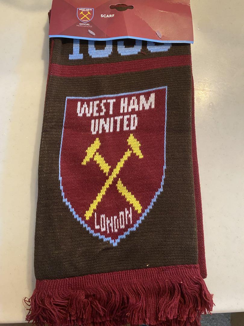 新品　ウエストハム　サッカーマフラー　田中シェン YGM