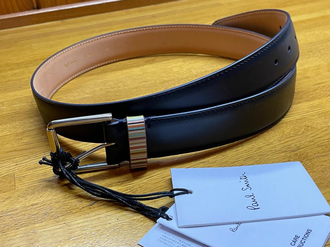 【未使用タグ付】ポールスミス Paul Smith ベルト ブラック