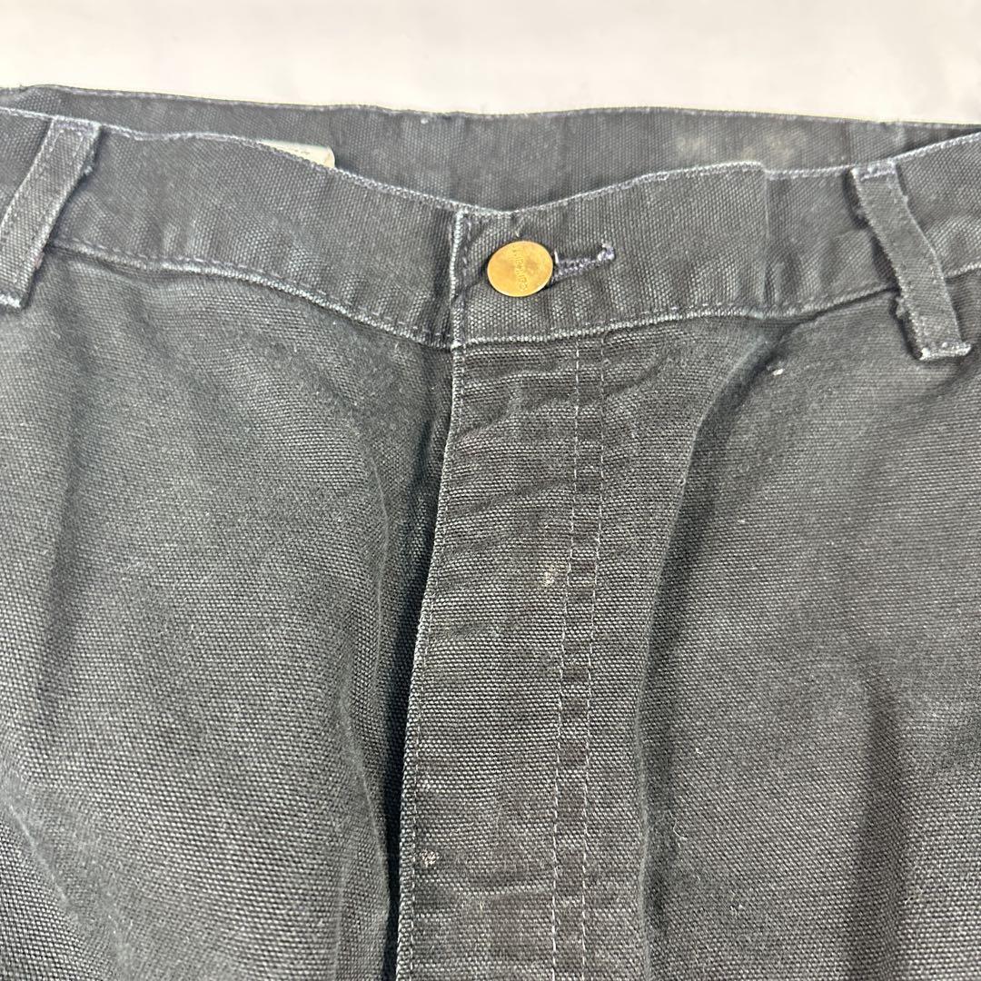 カーハート　ダブルニー　ブラック　黒　ダック地　carhartt B136blk
