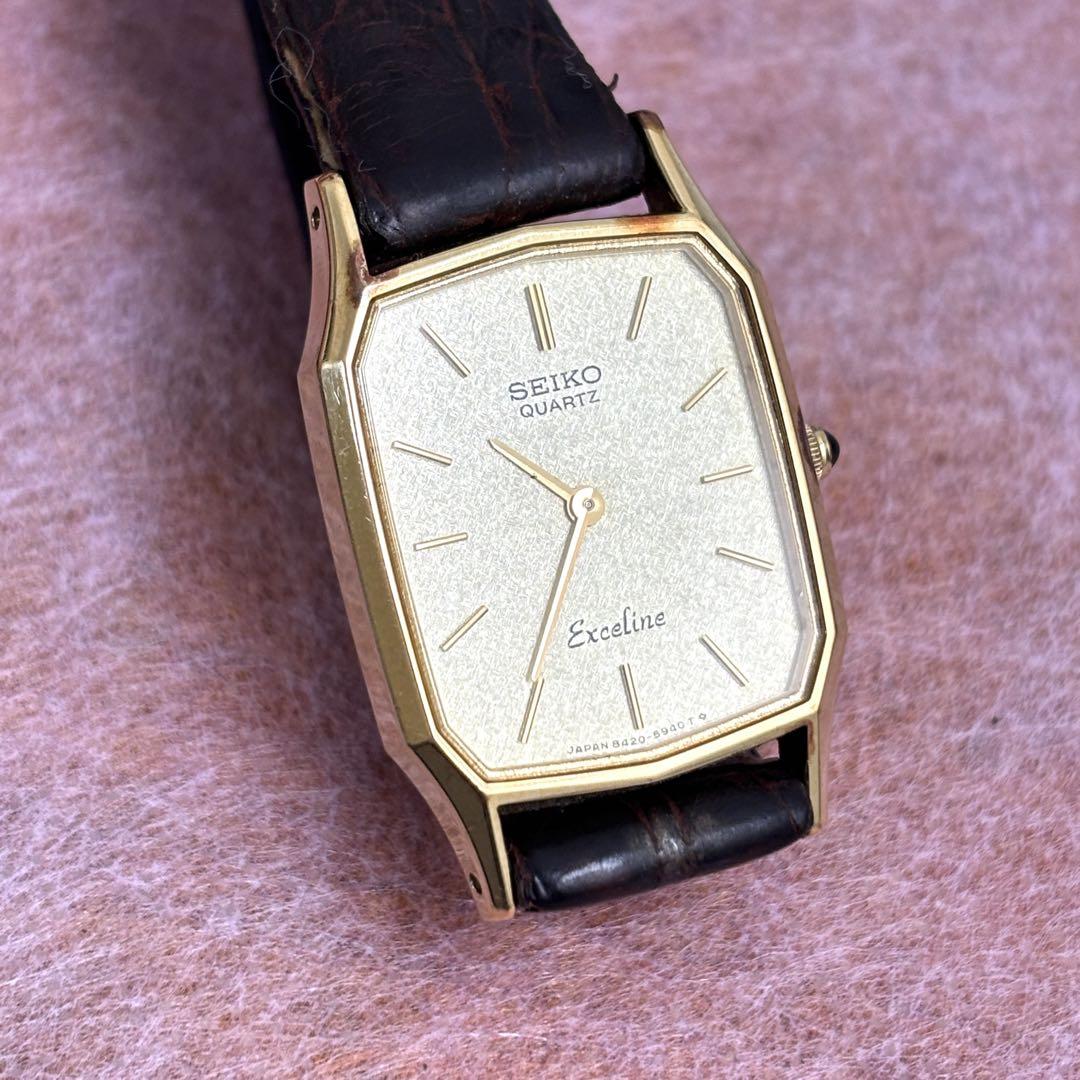 Seiko Exceline ゴールド メッシュ時計 SEIKO - SEIKO Exceline 14K 腕時計 ゴールド の通販 by Arouse