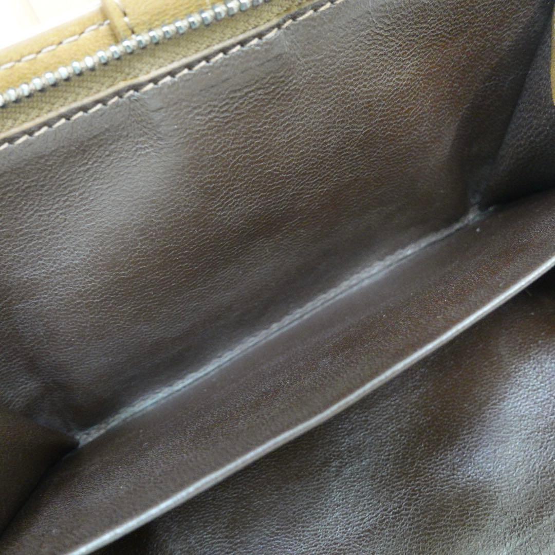 ボッテガヴェネタ　長財布　ラウンドジップ　イントレチャート　ブラウン　ウォレット