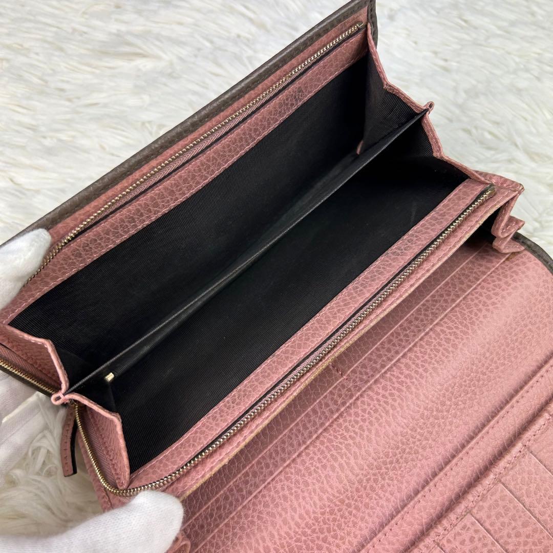 GUCCI 長財布 スウィングコンチネンタルウォレット レザー バイカラー