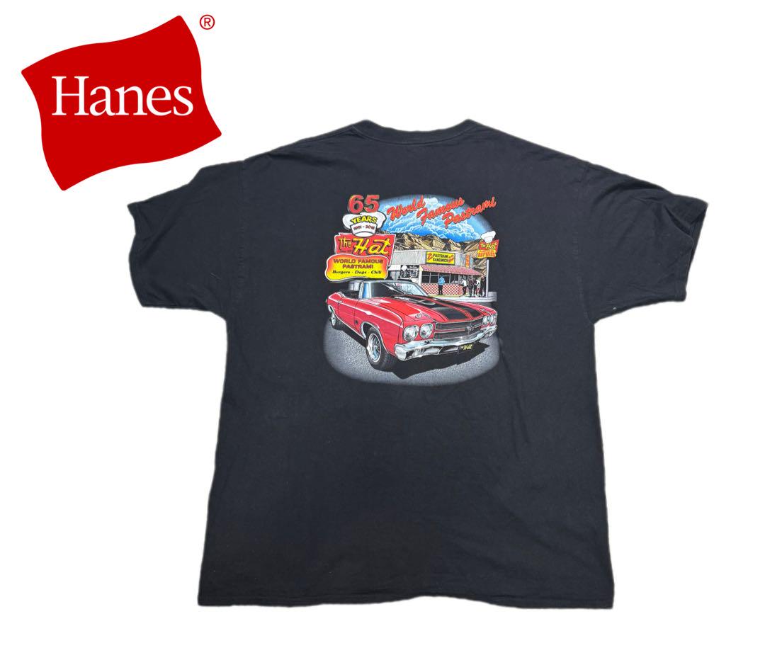Hanes 00's 老舗アメリカンダイナー The Hat 半袖　XXL 黒