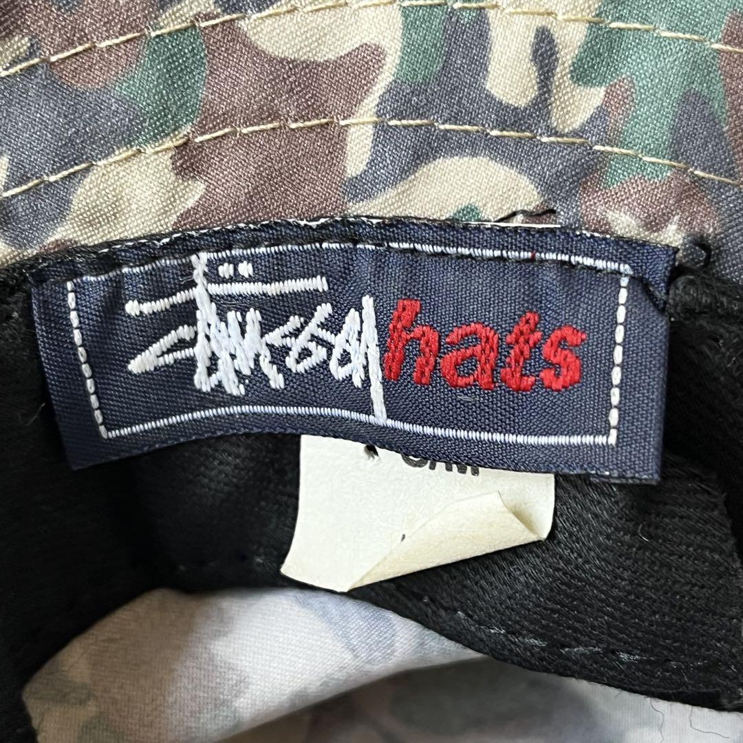 STUSSY ステューシー　90s 00s 迷彩 バケットハット　USA STUSSY ステューシー 90s 00s 迷彩 バケットハット USA - メルカリ