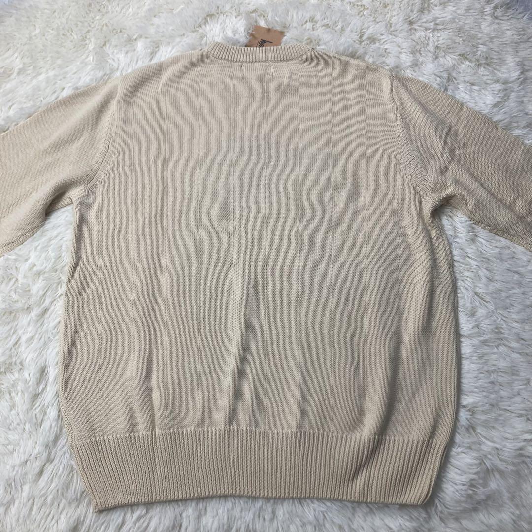 Stussy スワールロゴ ニットセーター クリーム