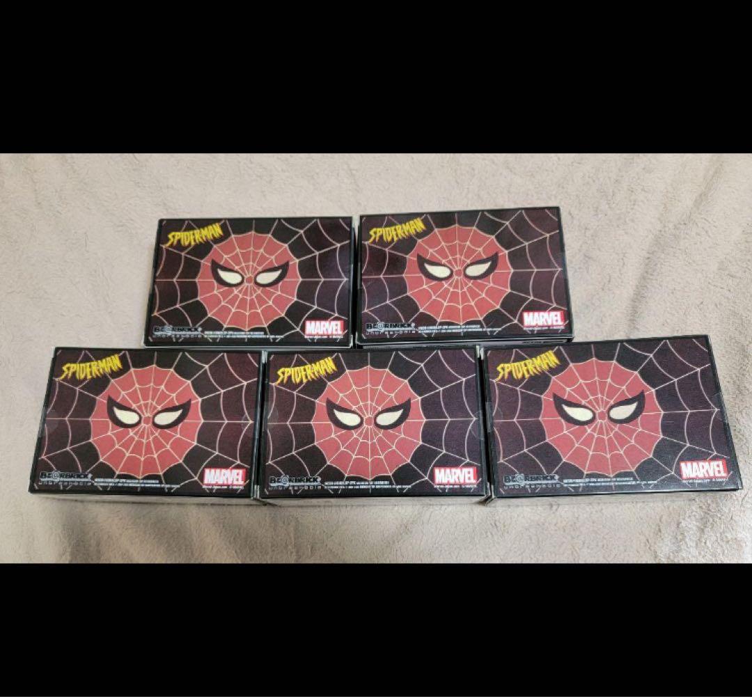 【ベアブリック賞　A～E賞　コンプセット】　スパイダーマン　ハッピーくじ