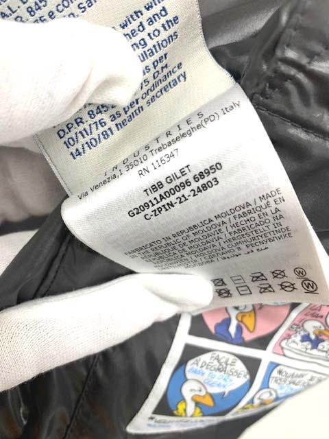 モンクレール TIBB GILET ダウンベスト ブラック メンズサイズ XS