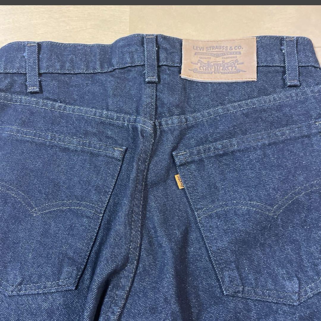 極上 80s 先染め Levi's 505 ブラック デニム