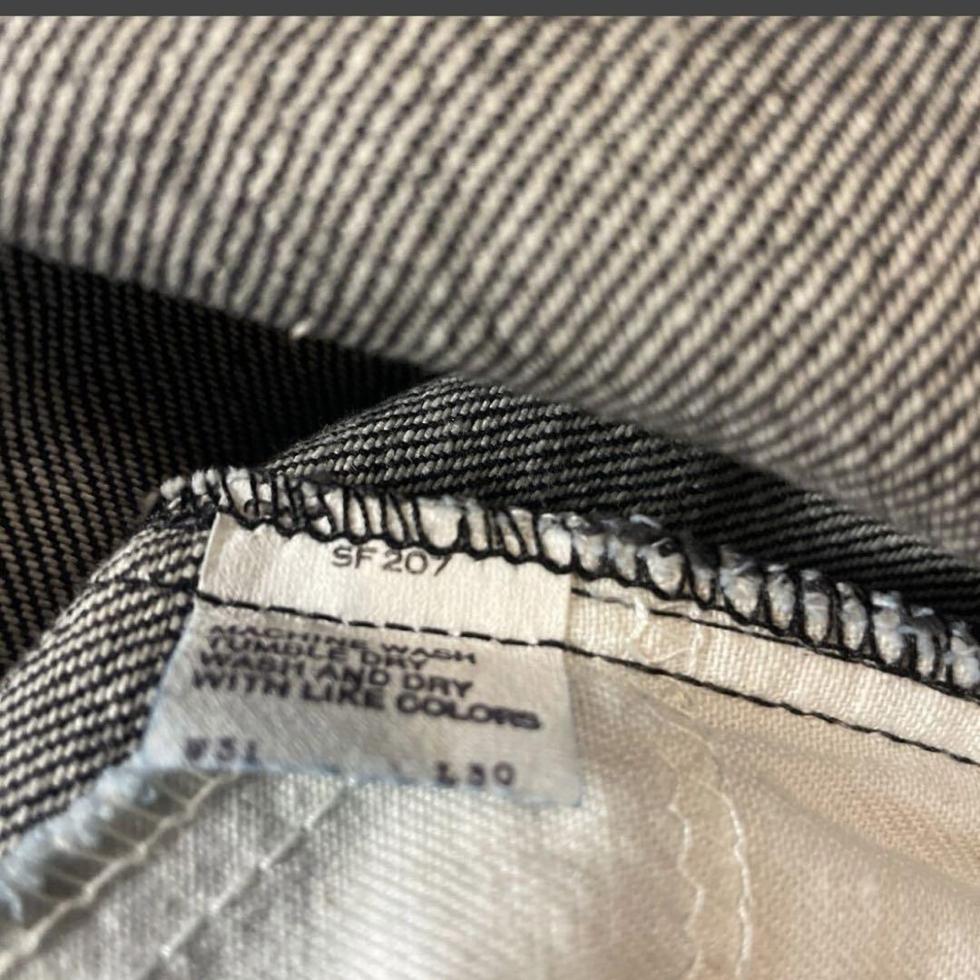 極上 80s 先染め Levi's 505 ブラック デニム