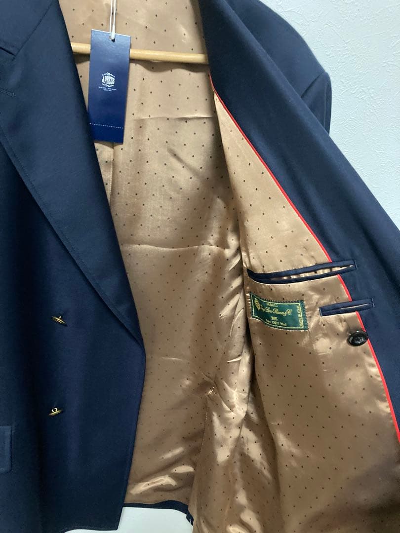 定価13.2万JPRESS ロロピアーナ365ハイグレードブレザー ダブル紺ブレ 定価13.2万JPRESS ロロピアーナ365ハイグレードブレザー ダブル紺ブレ