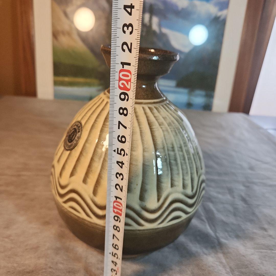 Y2295-4 小石原焼 大型 飾壷 花瓶 高さ58㎝ Antique Sam's Collection小石原焼壷 花器 飛び鉋 (がんな) 金