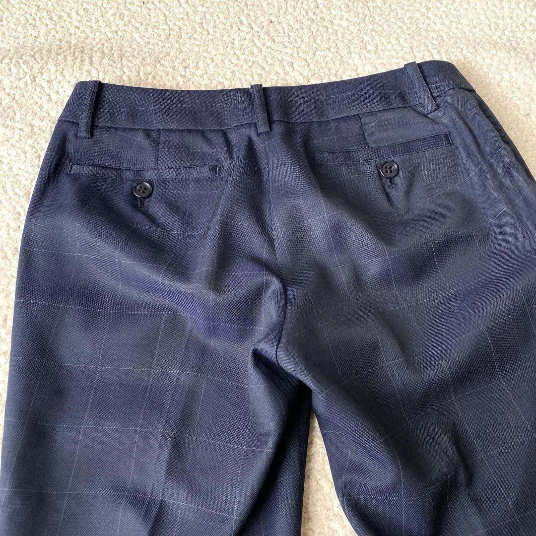 【美品】THE SUIT COMPANY パンツスーツ 小さいサイズ 濃紺 S