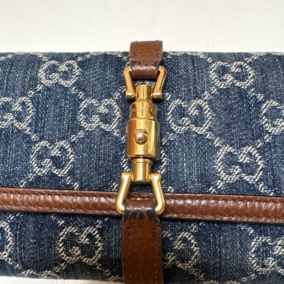 GUCCI デニムチェーンウォレット