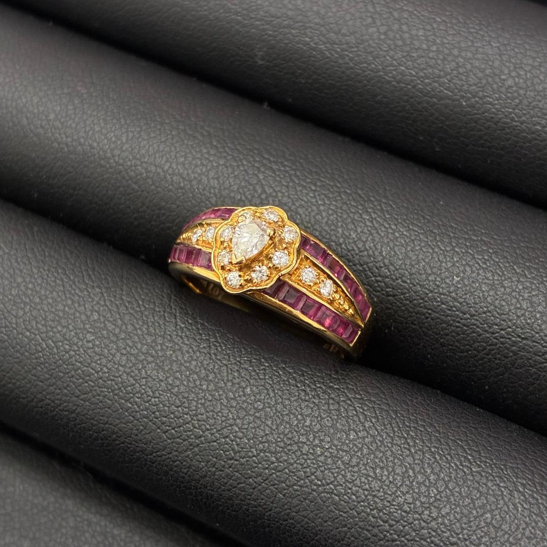 18K ルビー＆ダイヤモンド リング #11