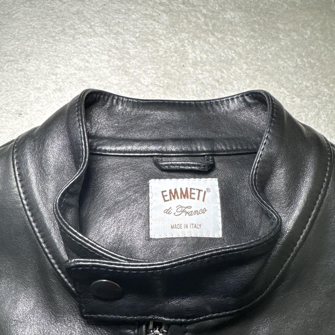 極美品　エンメティ EMMETI ユリ　JURI シングルライダース　48
