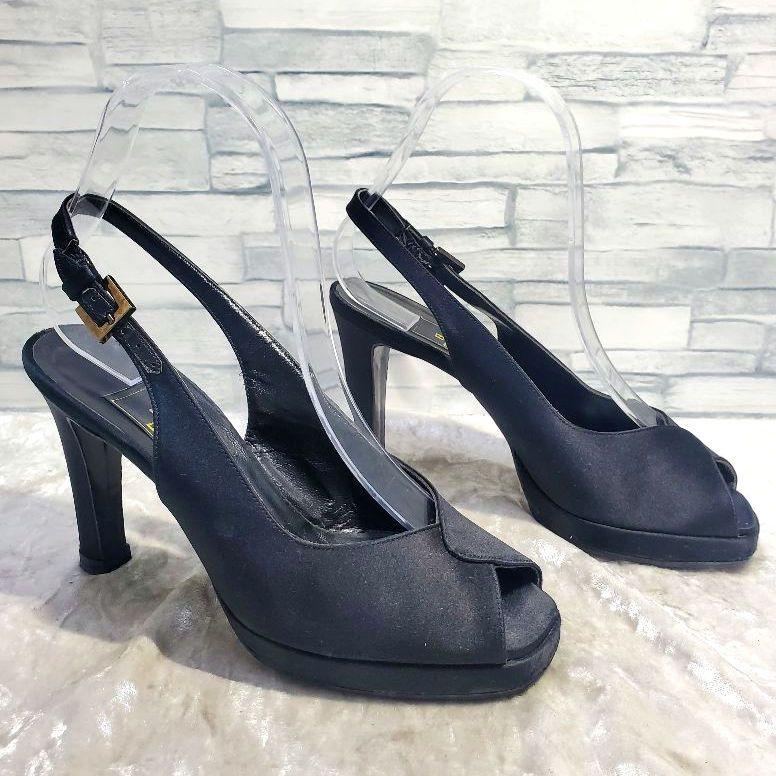 FENDI フェンディ パンプス 黒 36 1/2(23cm位) 4103822D0055 FENDI（フェンディ）パンプス 黒 サイズ:36 1/2(23cm位