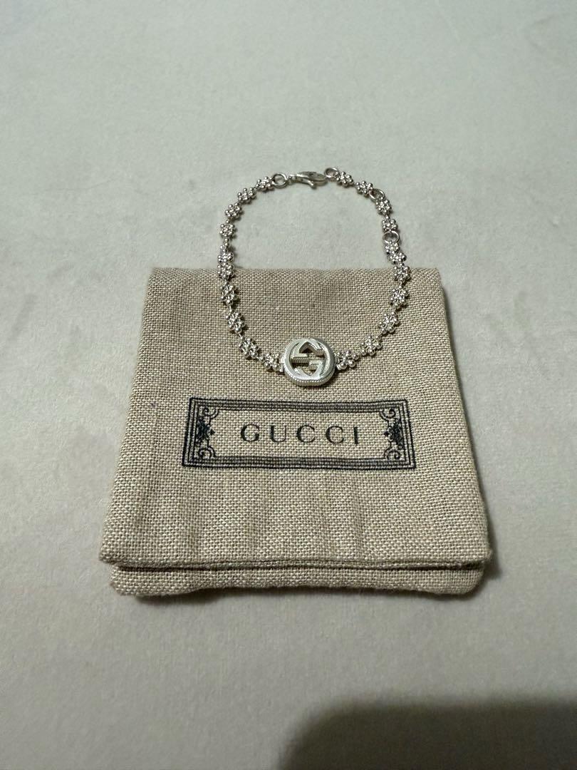 GUCCI グッチ 〔インターロッキング〕チャーム付き ブレスレット