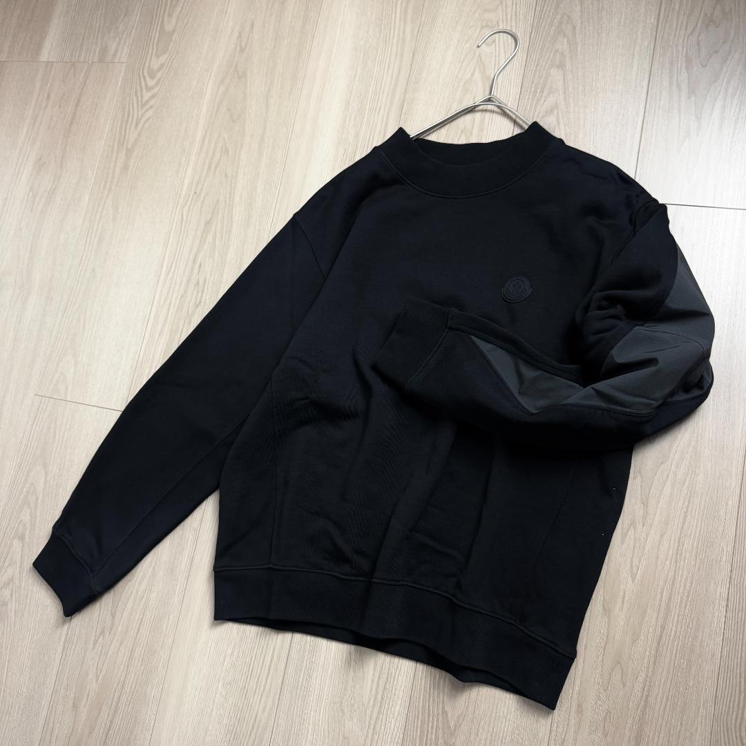 【美品☆バックデザイン☆ラバーロゴ】モンクレール スウェットトレーナー