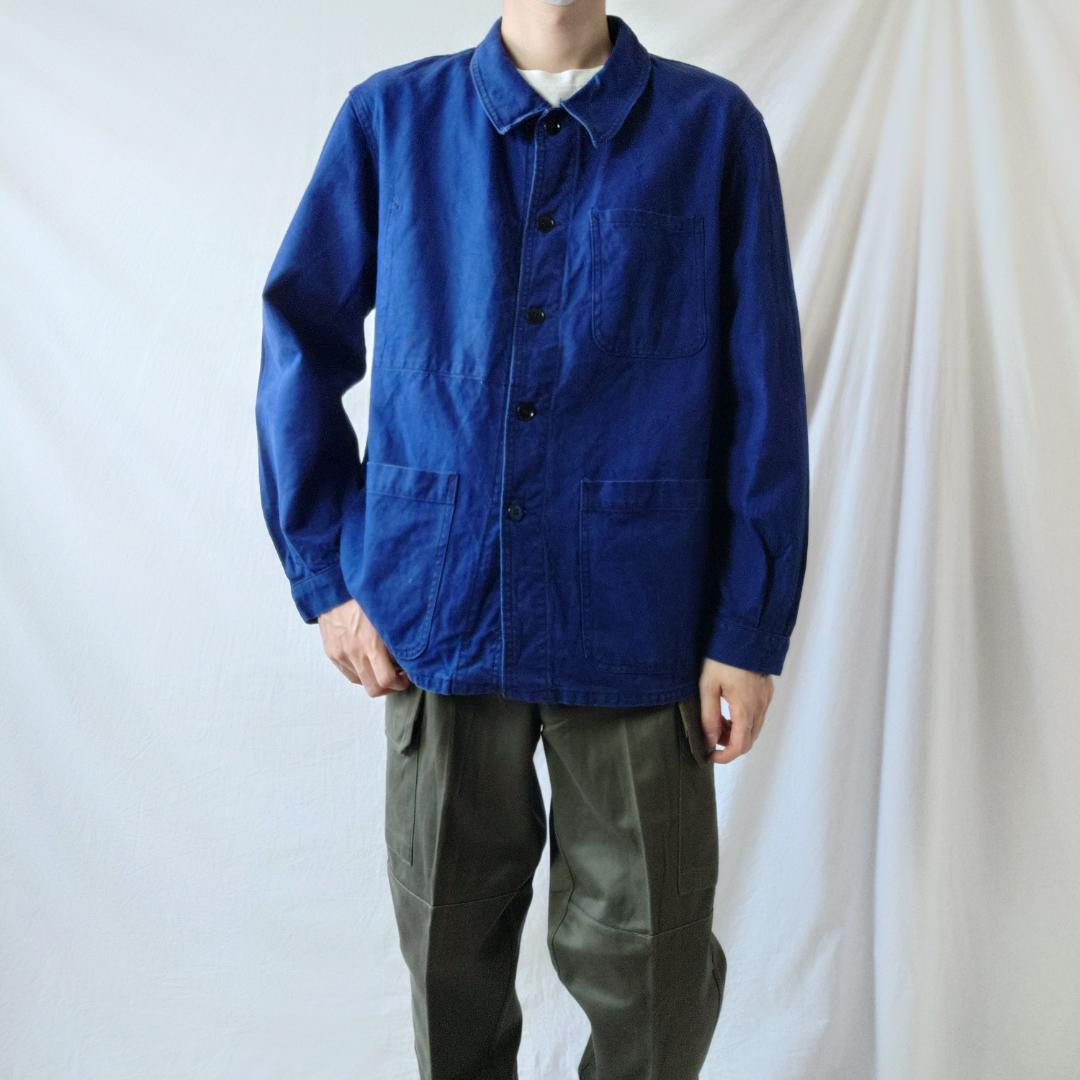 DEAD STOCK】60s French Navy S.N.C St James Ink Blue Work