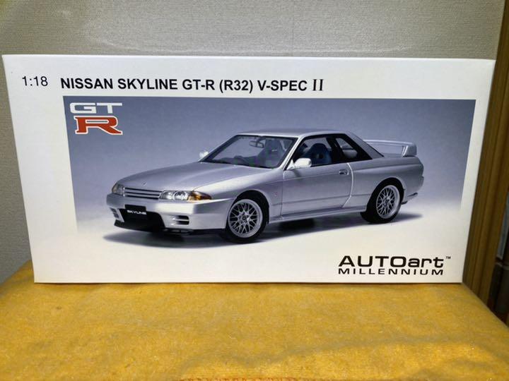 1/18 オートアート スカイライン GTR R32 V スペック 2 Amazon | AUTOart 1/18 日産 スカイライン GT-R (R32) Vスペック