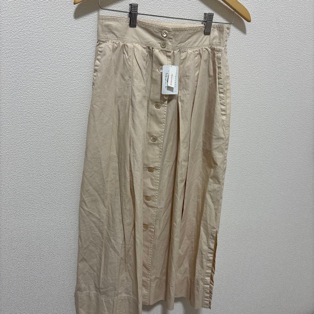 新品タグ付　フロントボタン コットンスカートDRESSTERIOR 38
