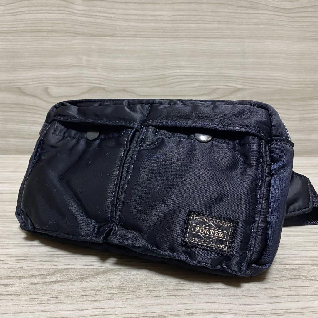 大人気 美品 HEAD PORTER ポーター タンカー ボディバッグ ネイビー