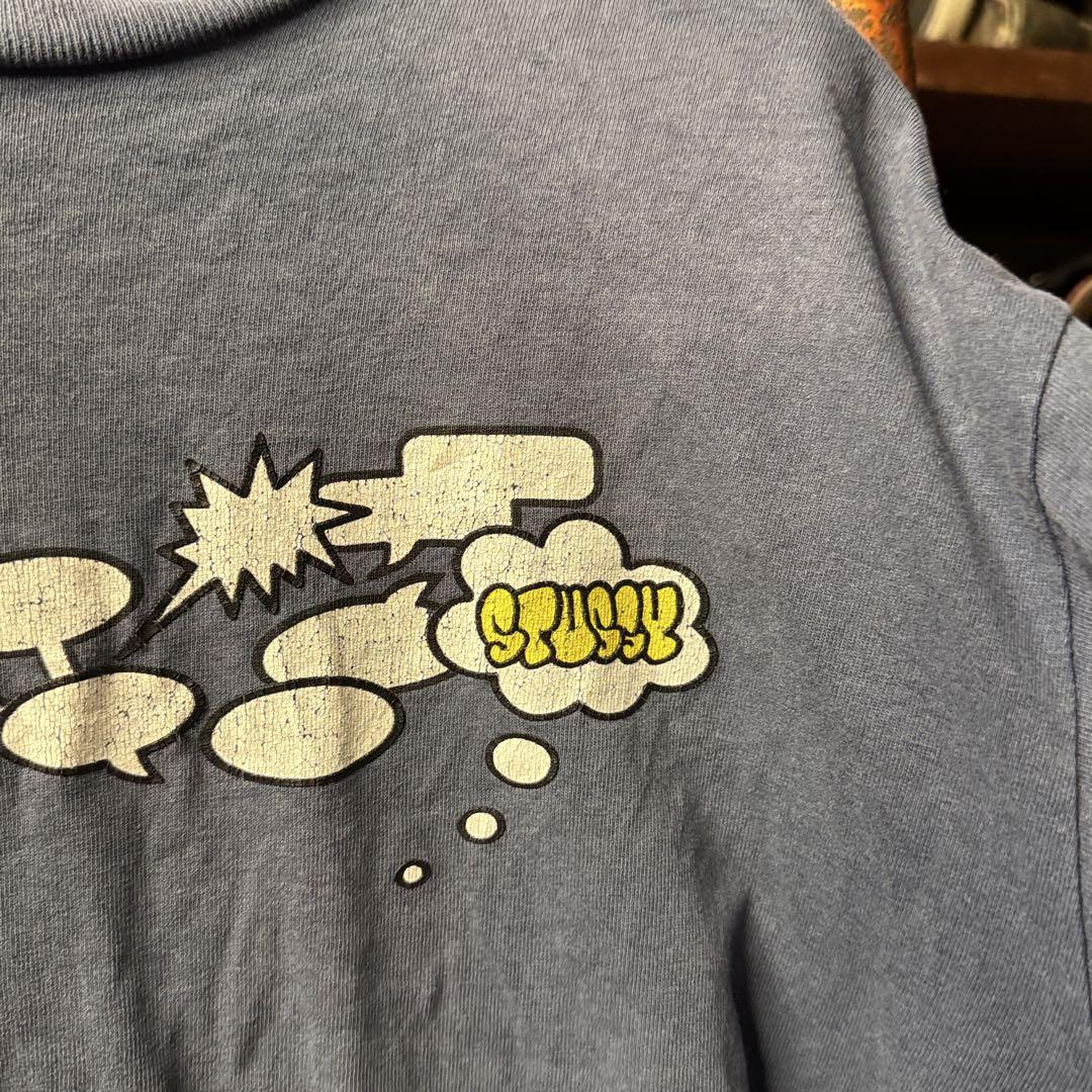 90s STUSSY old stussy 紺タグ USA製 スウェット ドラゴン 龍