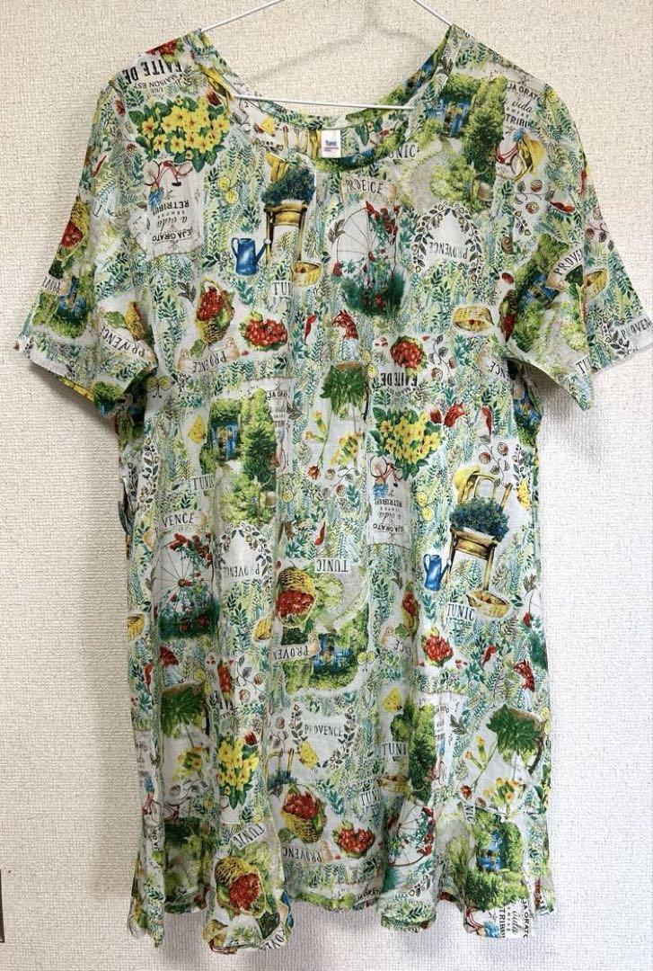 TUNIC 鴨居羊子 花柄 ルームウェア ナイトウェア 日本製