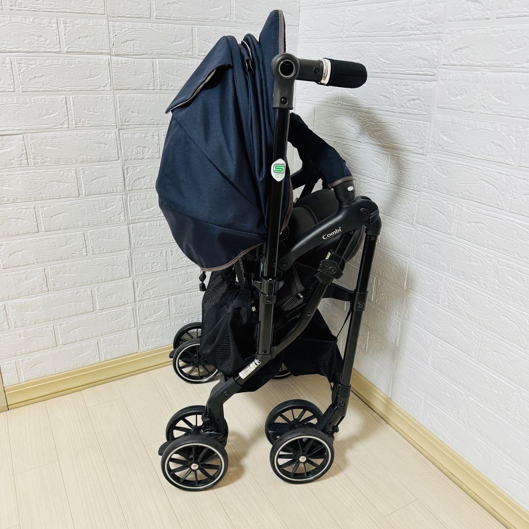 【美品】コンビ ベビーカー スゴカルα compact エッグショックAW