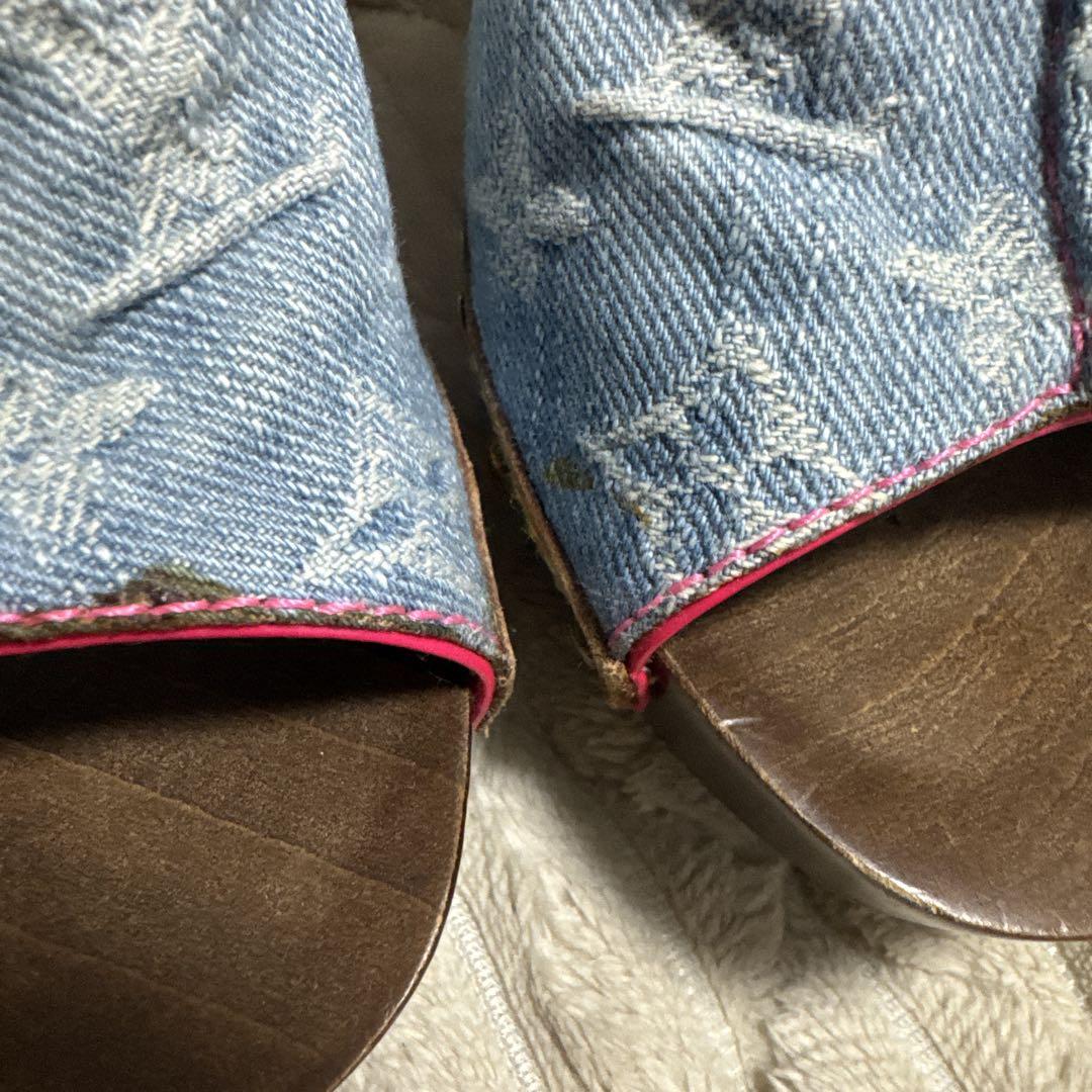 Louis Vuitton モノグラムデニムサンダル