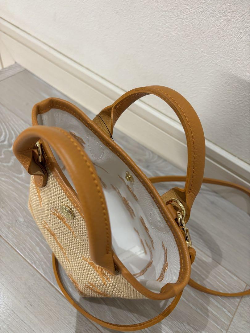 超美品　ロンシャン LONGCHAMP かごバッグ ショルダーバッグ XS