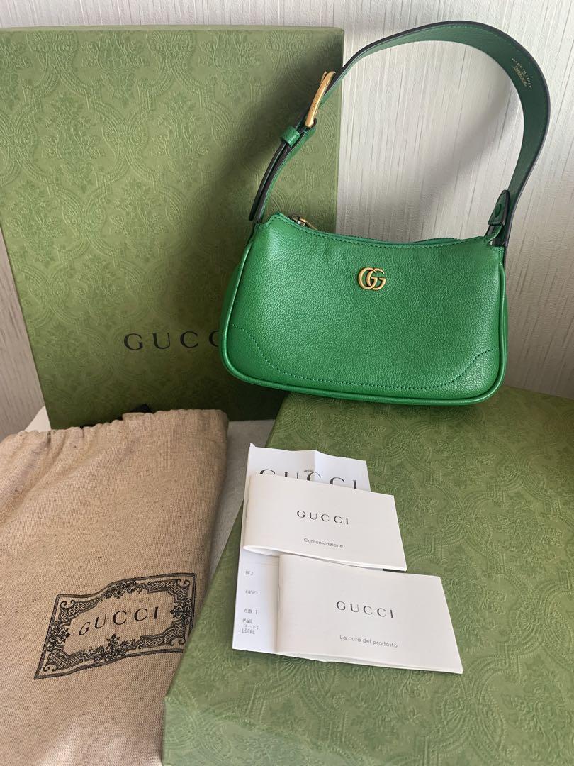 GUCCI GGロゴ ハンドバッグ 緑