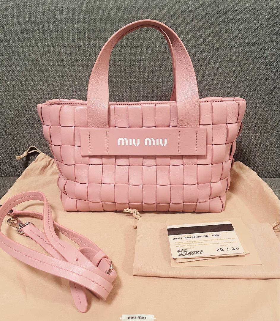 ミュウミュウ NAPPA INTRECCIO 2way バッグ　5BA170