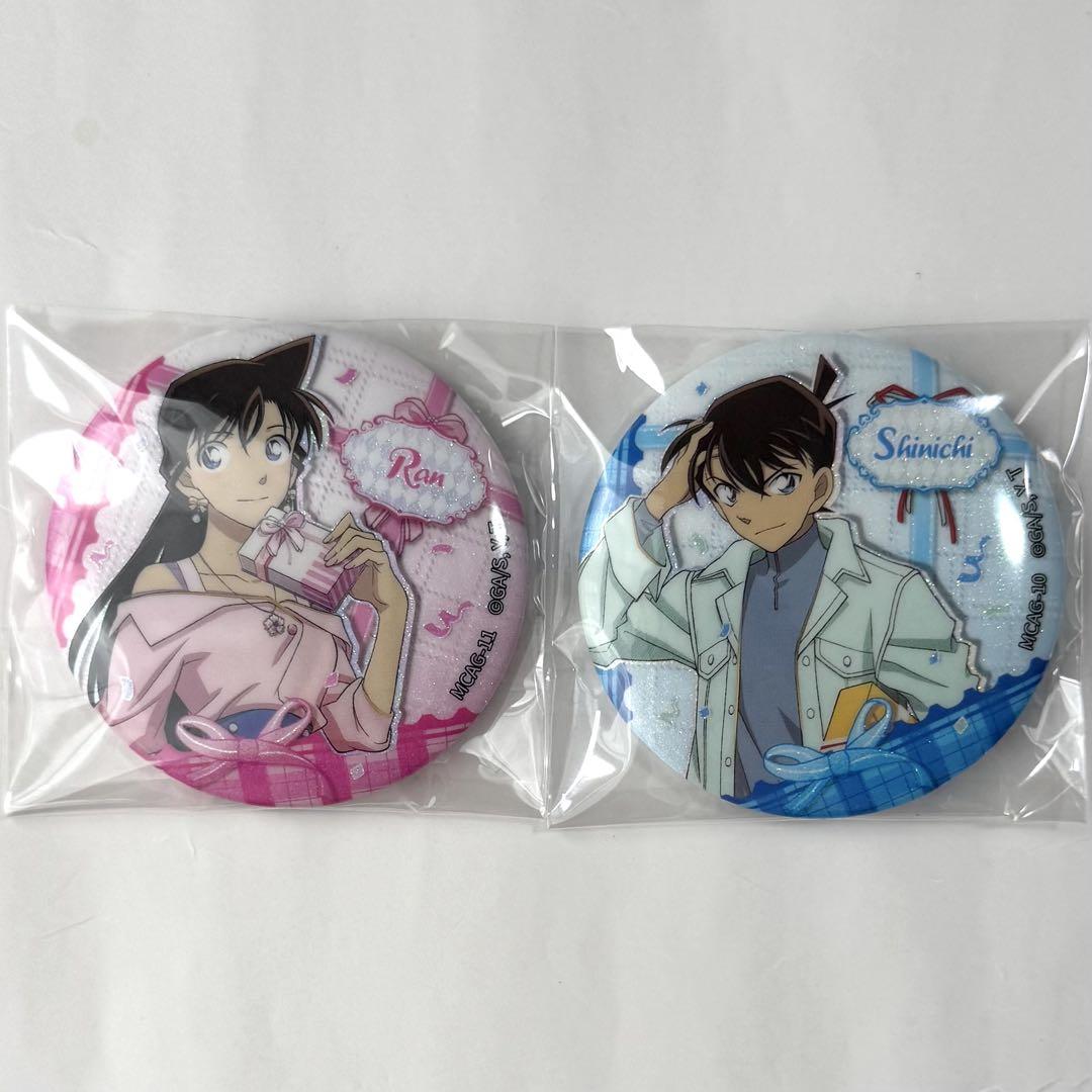 名探偵コナン CD特典 非売 缶バッジ 新一&蘭 名探偵コナン展 缶バッジ 蘭&新一 - メルカリ
