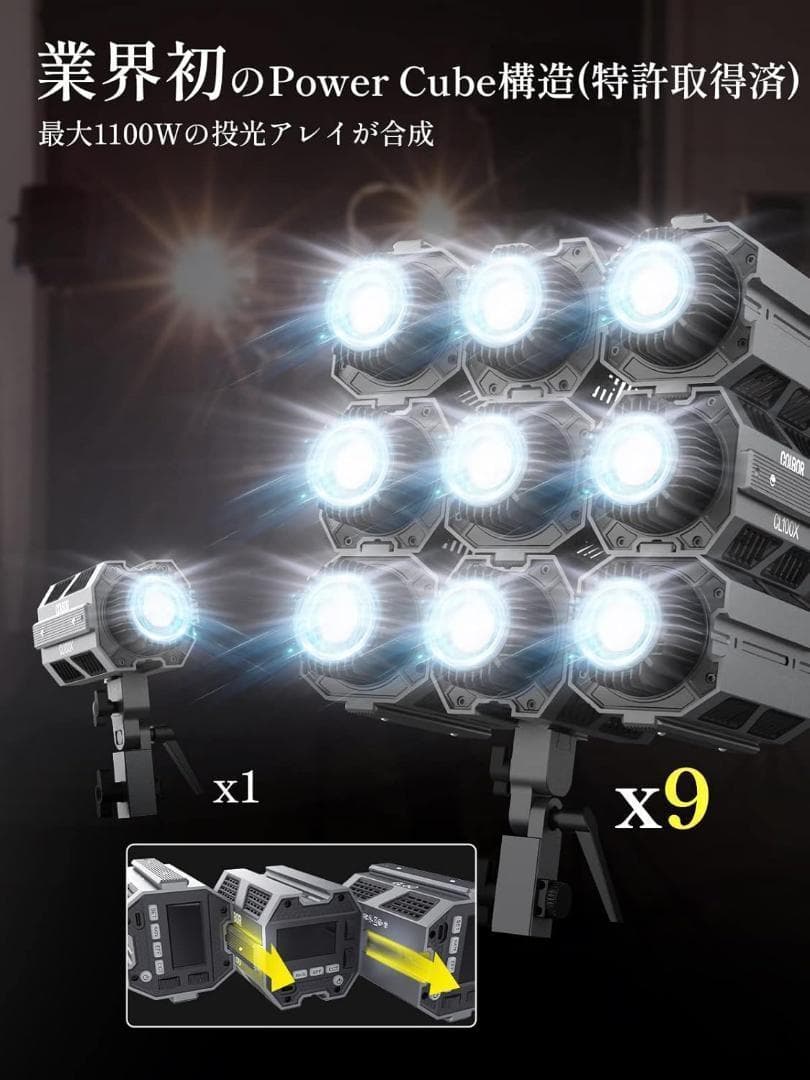 ⭐超軽量⭐ビデオライト スタジオライト COLBOR CL100X 110W