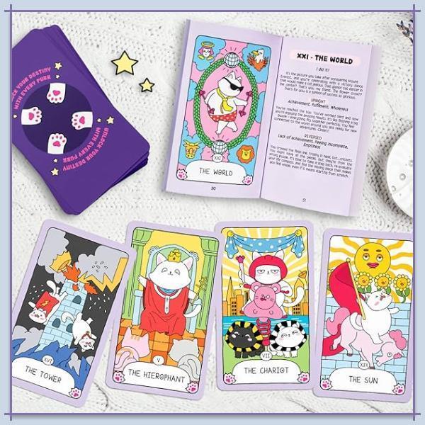 【正規品タロットカード】タイ発人気デッキ✨入手困難品✨超キュートな猫ちゃんデッキ タイの大人気デッキ✨日本未入荷入手困難品✨超キュートな猫