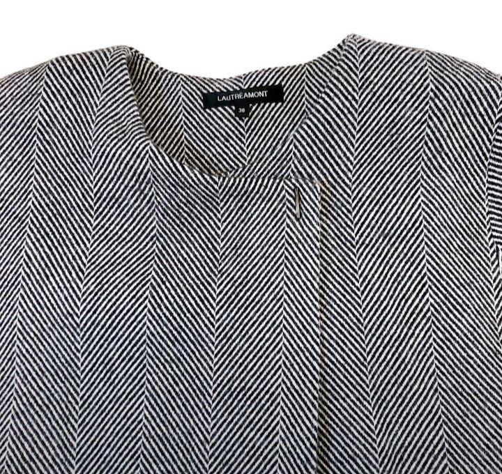 LAUTREAMONT ロートレアモン ヘリンボーン ケープコート